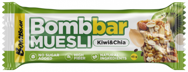 Bombbar Muesli Мюсли-батончик, 45 грамм