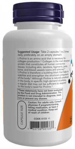 NOW L-Proline, 120 капсул