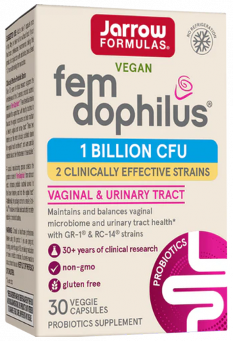 Jarrow Formulas Vegan Fem Dophilus 1 Billion CFU, 30 капсул