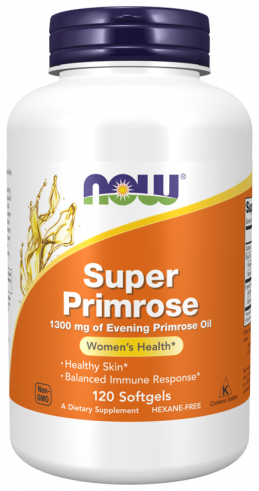 NOW Супер Примула, 120 капсул