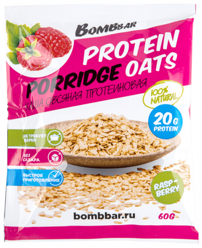Bombbar Овсяная каша с белком, 60 грамм