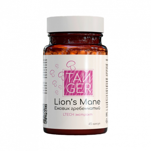 ТАЙGER Экстракт ежовика, 45 капсул