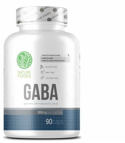 Nature Foods GABA 500 mg, 90 капсул