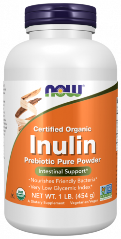 NOW Inulin, 454 грамм