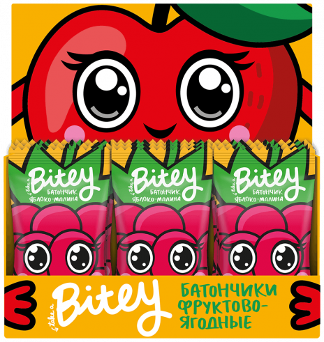 Bite Bitey Батончик в шоколаде с кусочками фруктов, 35 гр