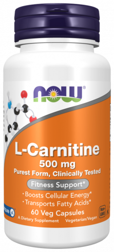 NOW L-Carnitine 500 mg, 60 капсул