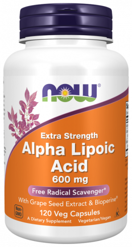 NOW Alpha Lipoic Acid 600 mg, 120 капсул