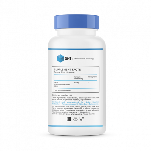 SNT 5-HTP 100 mg, 60 капсул