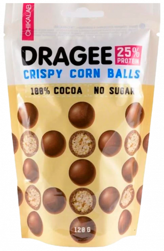 Chikalab Драже &quot;Шарики кукурузные в шоколаде&quot;, 120 грамм
