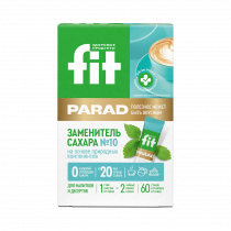 FitParad Заменитель сахара №10 стики, 60 шт