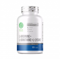Nature Foods Arginine+Ornitine+Lysine, 120 капсул