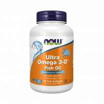 NOW Ultra Omega 3-D, 90 капсул