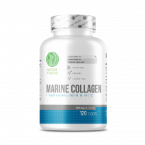 Nature Foods Marine collagen + Hyaluronic acid + Vitamin C, 120 капсул