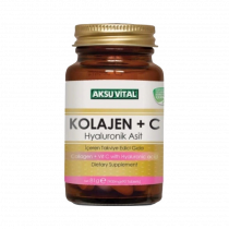 AksuVital Collagen + vit C with Hyaluronic acid 750 mg, 60 таблеток